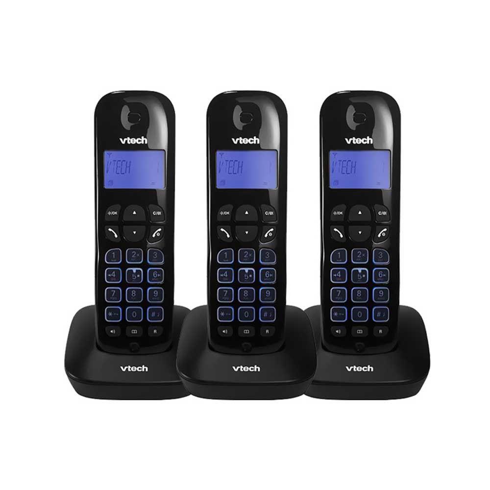 TELEFONO VTECH VT685-3 3 BASE BLACK BIVOLT